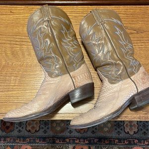 Tony Lama Snake Skin Boots Size 12